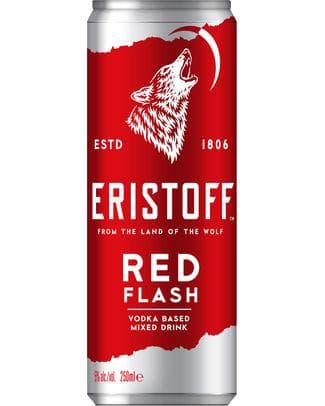 ERISTOFF RED FLASH 5° CANS 25CL