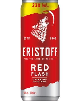 ERISTOFF RED FLASH 5° CANS 33CL